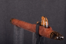 Red Curly Tiger Native American Flute, Minor, High C-5, #T4E (11)